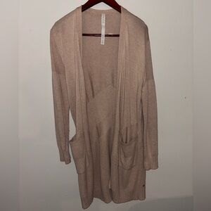 Lululemon Tan Sweater Cardigan